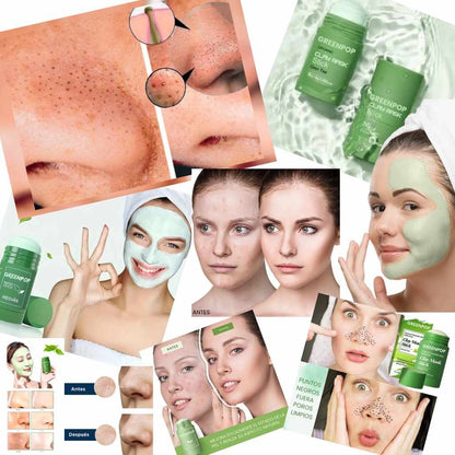 Mascarilla Té Verde Rodillo Volcánico