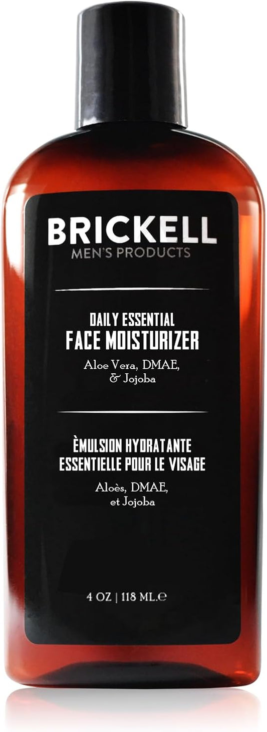 Brickell Men’S Products – Hidratante Facial Esencial Diario Para Hombres – Loción Facial Natural Y Orgánica (Perfumado) – 118 Ml