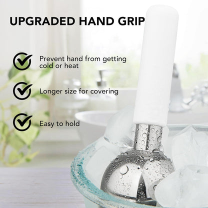 Floraison Rodillo De Enfriamiento De Hielo Para La Piel De La Cara, Bolas Frías, Acero Inoxidable Quirúrgico Para Masaje Facial, Cuello, Ojos, Tratamiento Antienvejecimiento Varitas