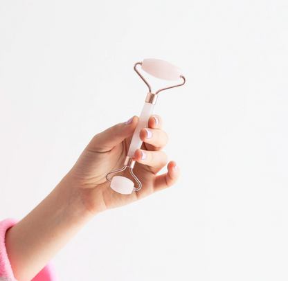 Jade y Gua Sha de Cuarzo Rosa