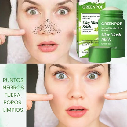 Mascarilla Té Verde Rodillo Volcánico