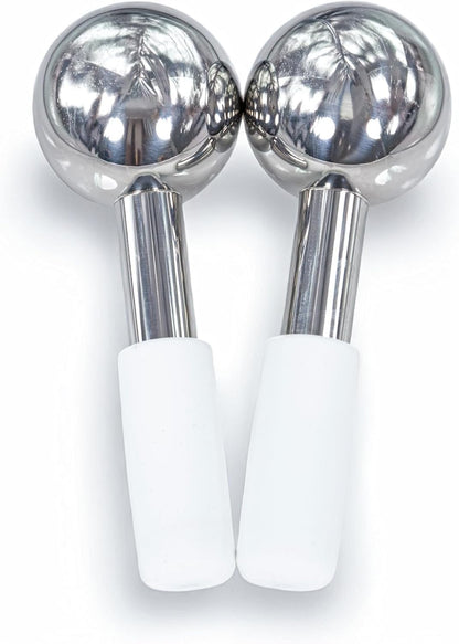 Floraison Rodillo De Enfriamiento De Hielo Para La Piel De La Cara, Bolas Frías, Acero Inoxidable Quirúrgico Para Masaje Facial, Cuello, Ojos, Tratamiento Antienvejecimiento Varitas