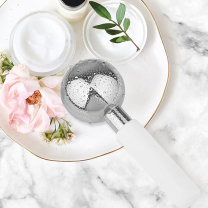 Floraison Rodillo De Enfriamiento De Hielo Para La Piel De La Cara, Bolas Frías, Acero Inoxidable Quirúrgico Para Masaje Facial, Cuello, Ojos, Tratamiento Antienvejecimiento Varitas