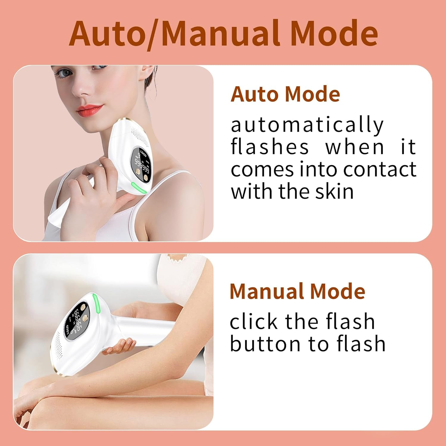 3 En 1 Depiladora Laser, Depiladora De Luz Pulsada IPL 9 Niveles De Energía Y 2 Modos 999,999 Flashes, Laser Depilacion Para Mujer Hombre Facial, Axilas, Brazos, Espalda, Línea De Bikini